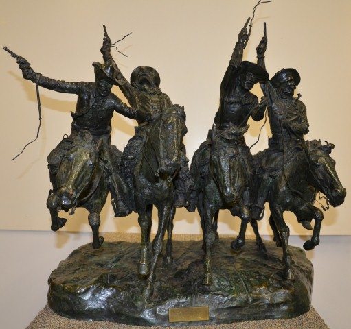 Sculptures like this Frederick Remington piece are fragile yet, heavy, and require experience to ship safely.