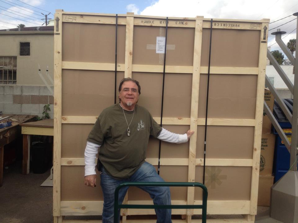 Worldwide shipping service with a family touch. David Goodman, owner stands behind every shipment.