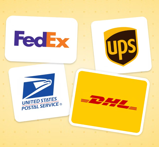 Goodman Packing and shipping uses multiple carriers : DHL, Fedex, UPS, USPS and other to get the best rates and sevice